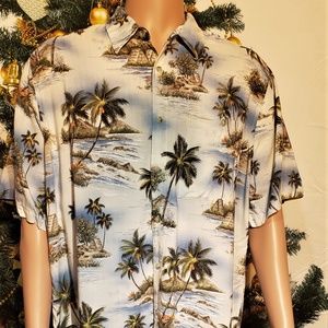 CROFT & BARROW HAWIIAN TROPICAL BUTTON DOWN SHIRT